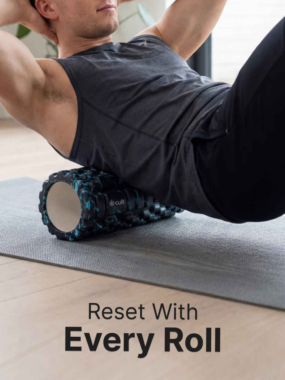 Cultfit Foam Roller | Marble Blue