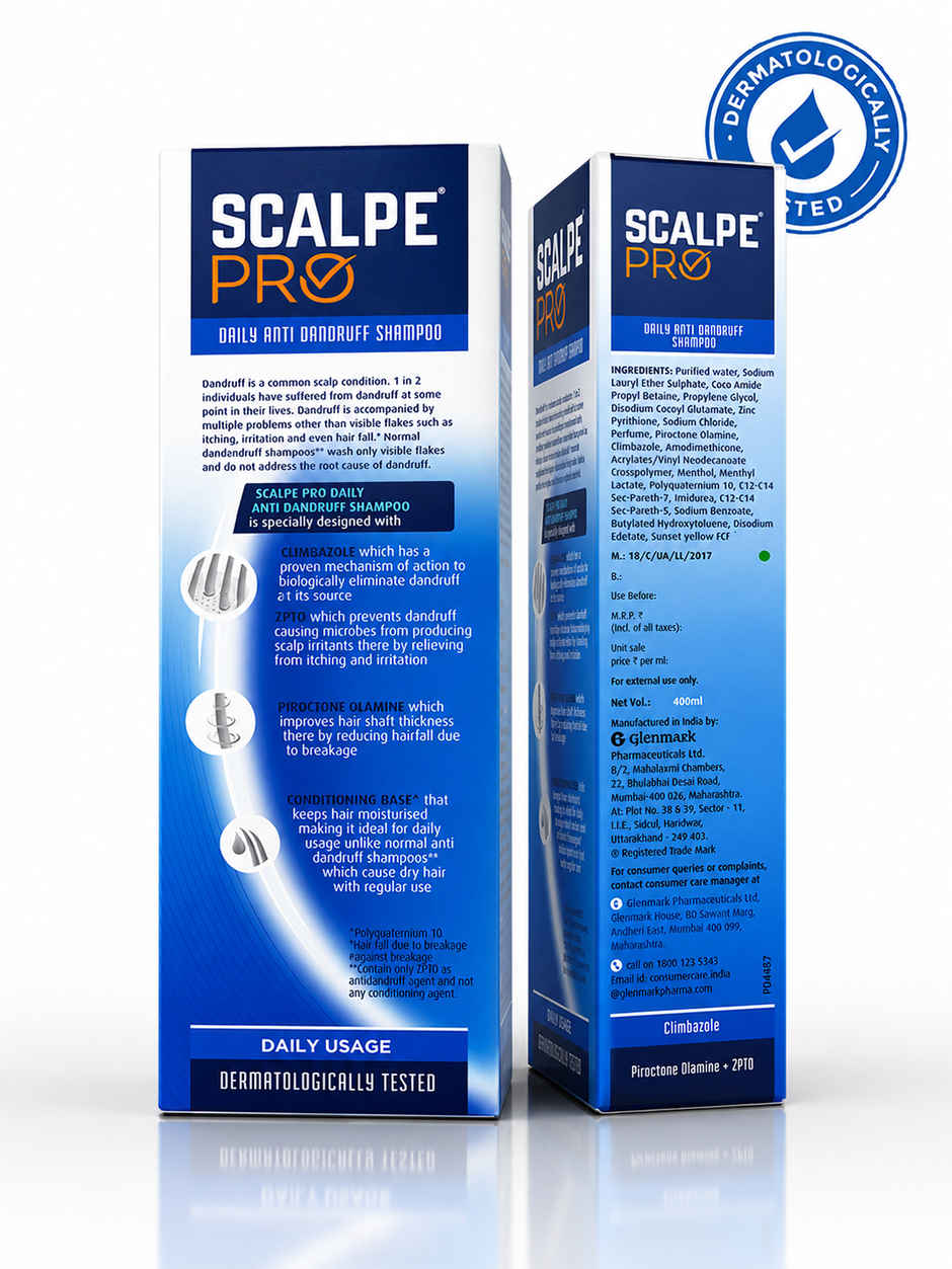 Scalpe Pro AntiDandruff Shampoo Removes Dandruff Strong Hair For Women & Men