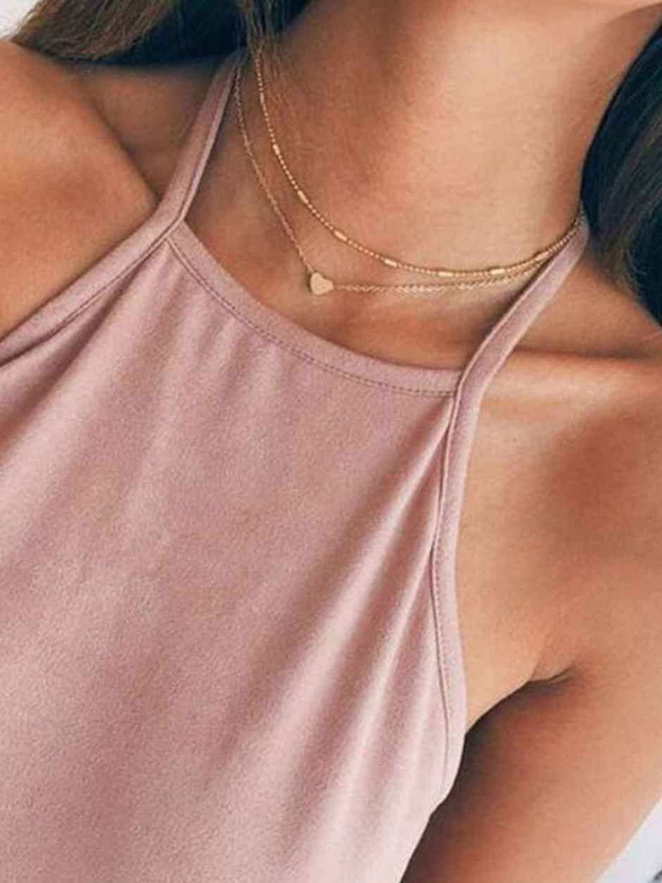 Youbella Jewellery Stylish Combo Of Two Necklace Chains For Women And Girls(Ybnk - 5944)