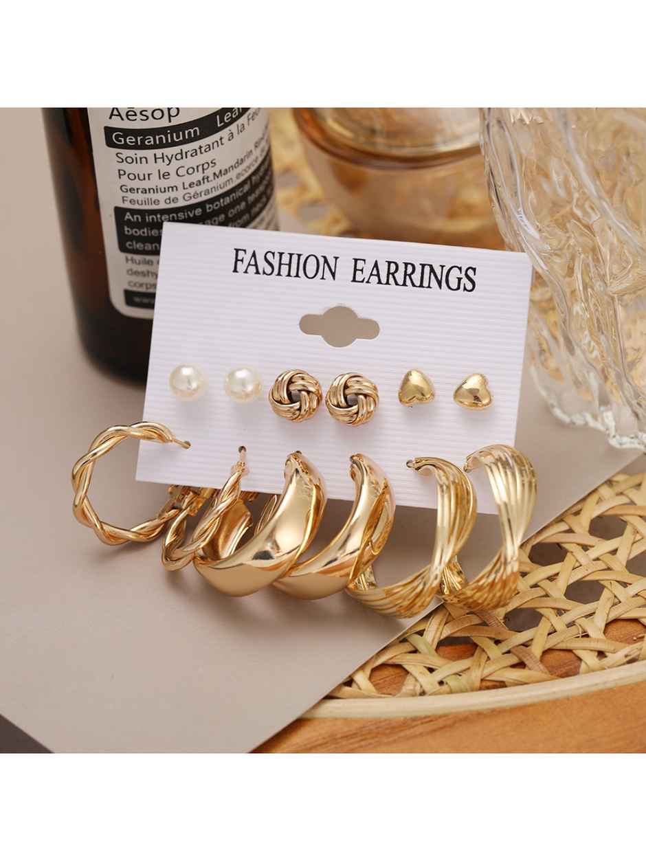 YouBella Jewellery Celebrity Inspired Gold Plated Earrings Combo for Girls and Women (YBEAR - 32934)