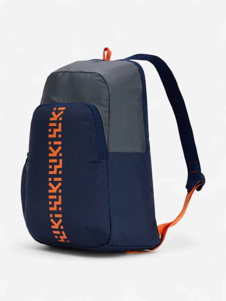 Wildcraft Unisex Color Block Polyester Backpacks | Navy and Grey - 39 cm