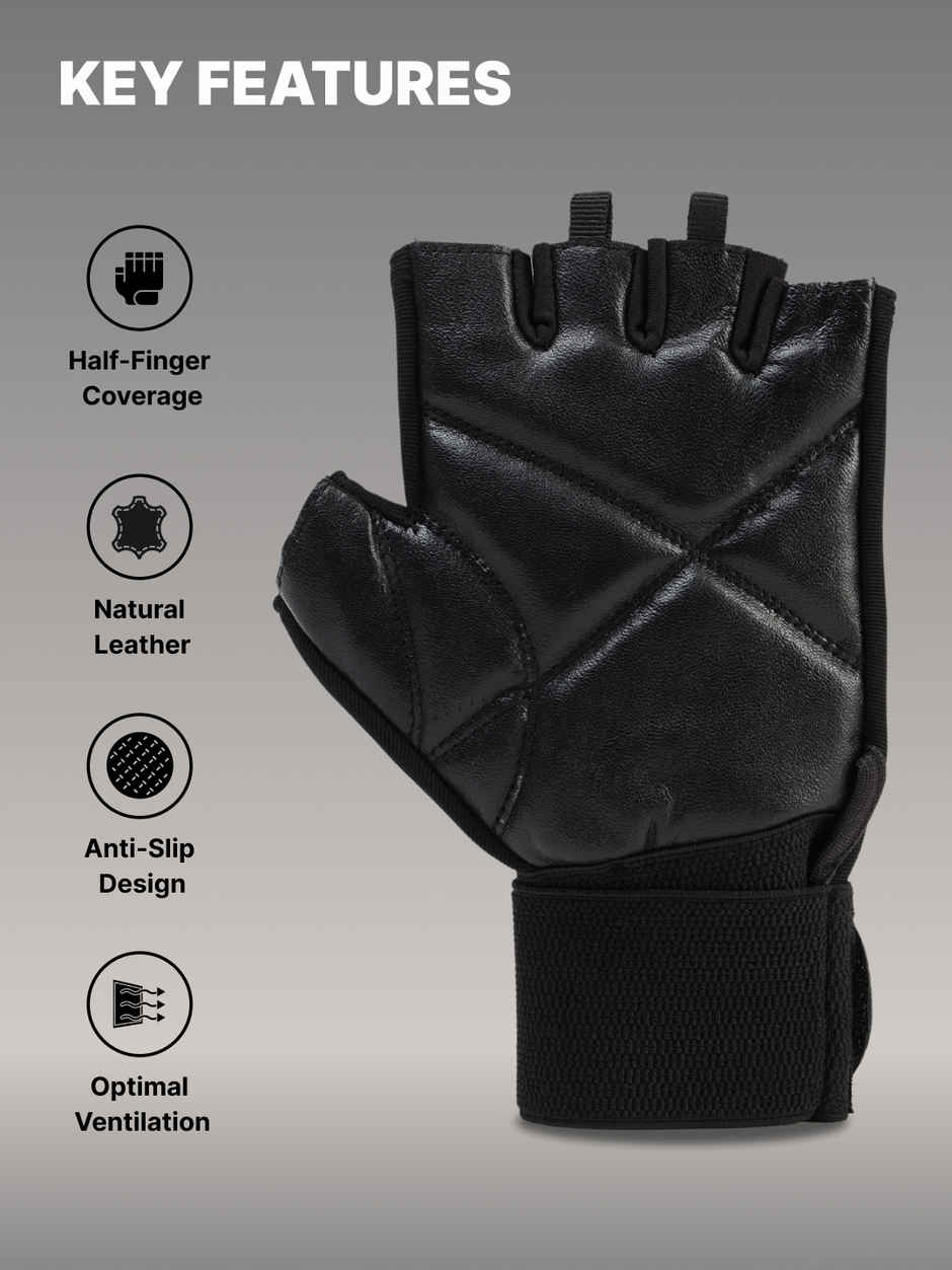 Cult Gym Gloves Small All Black