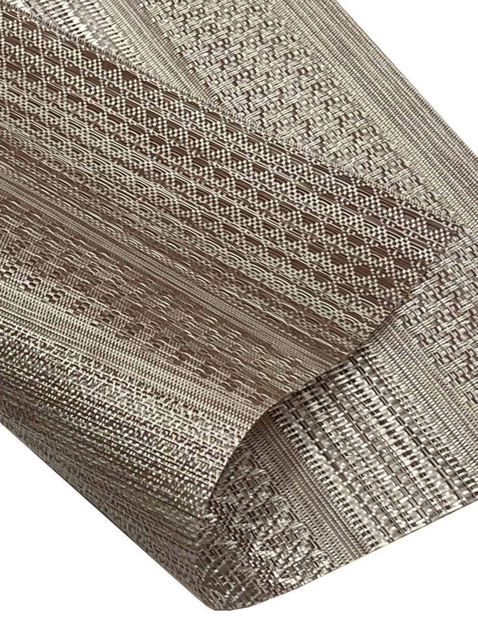 BIANCA Premium Woven PVC Placemat Dining Table | 12 X 18 | Alpine | Beige