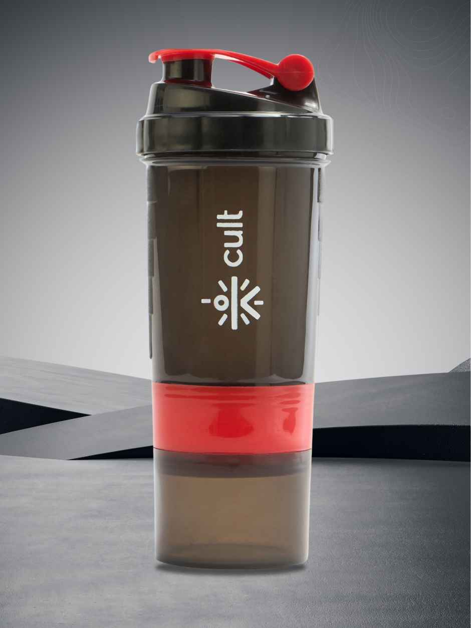 Cult Gym Shaker Bottle 550 ml Black, Red