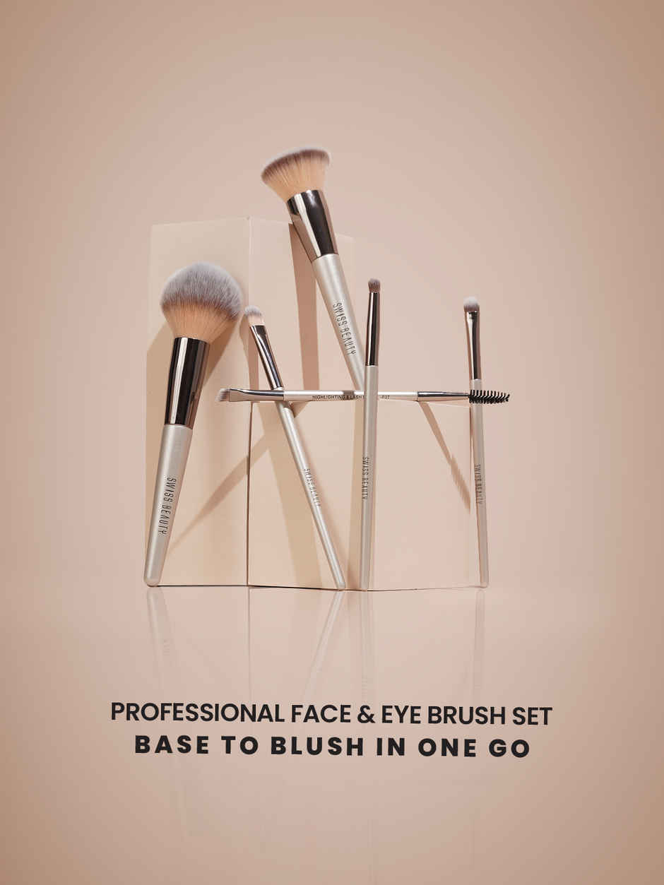 Swiss Beauty Professional Face & Eye Brush Set | SB-F01