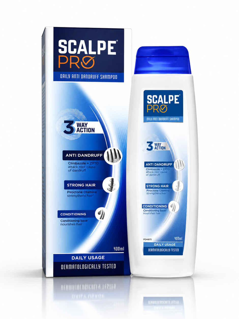 Scalpe Pro AntiDandruff Shampoo Removes Dandruff Strong Hair For Women & Men