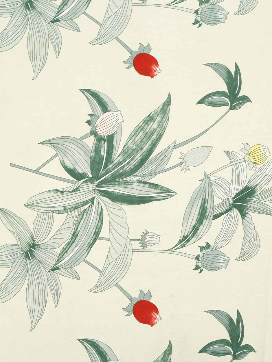 Status Imperial Corner Fitted Bedsheet | Illustrated Berry & Leaf | 198 x 182 cm