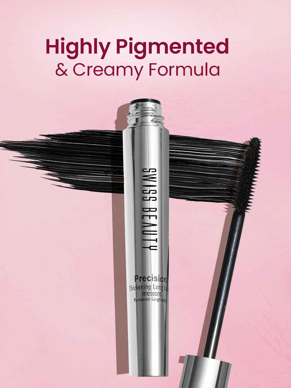 Swiss Beauty Precision Thickening Long Lash Mascara | Black