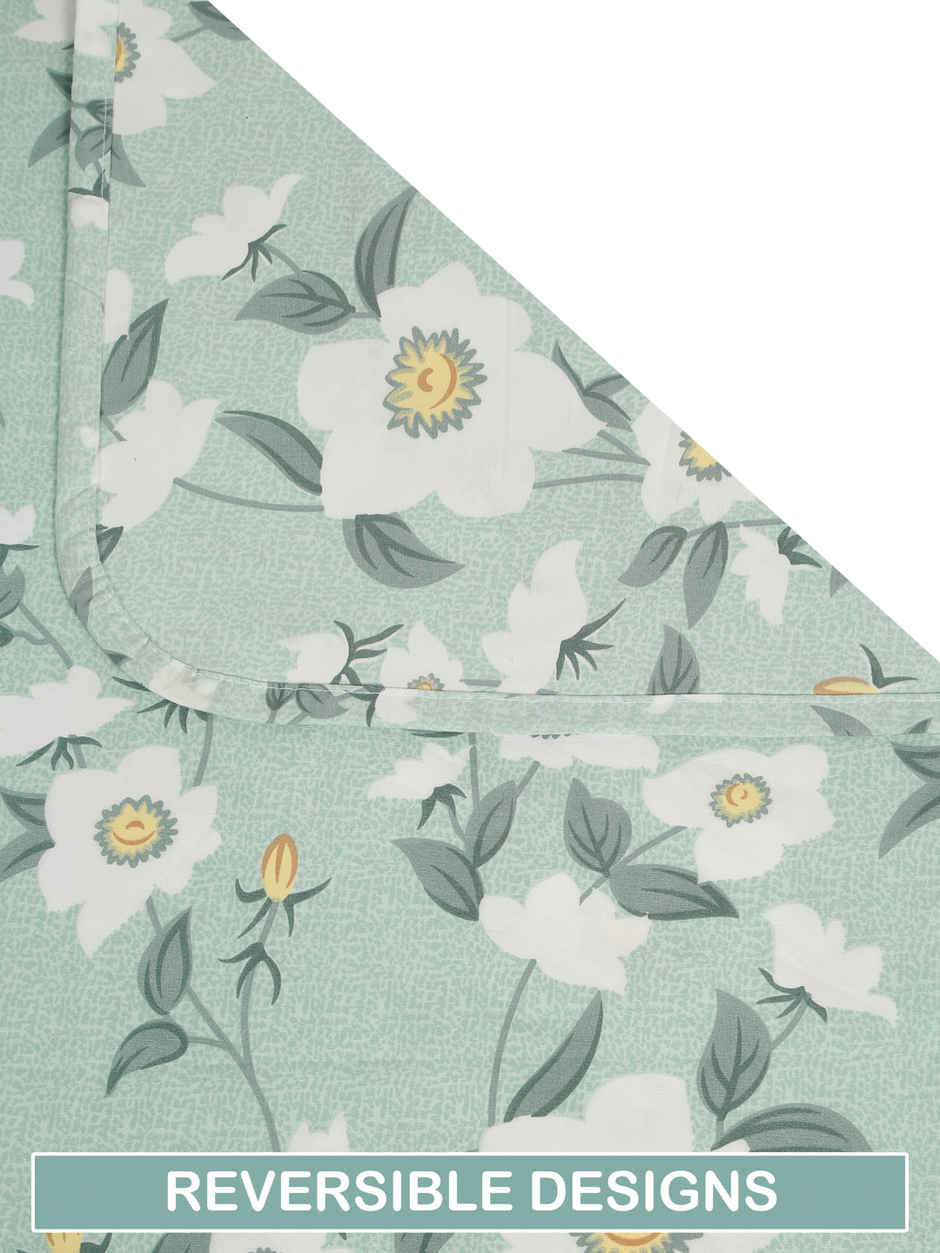 STATUS Micro Dohar Double Bed | Sky Blue Floral - 200 x 220 cm