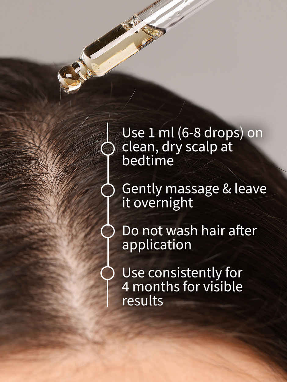 OZiva+ Advanced Hair Growth Serum to Rebalance Scalp Microbiome and Reactive Hair Growth Cycle