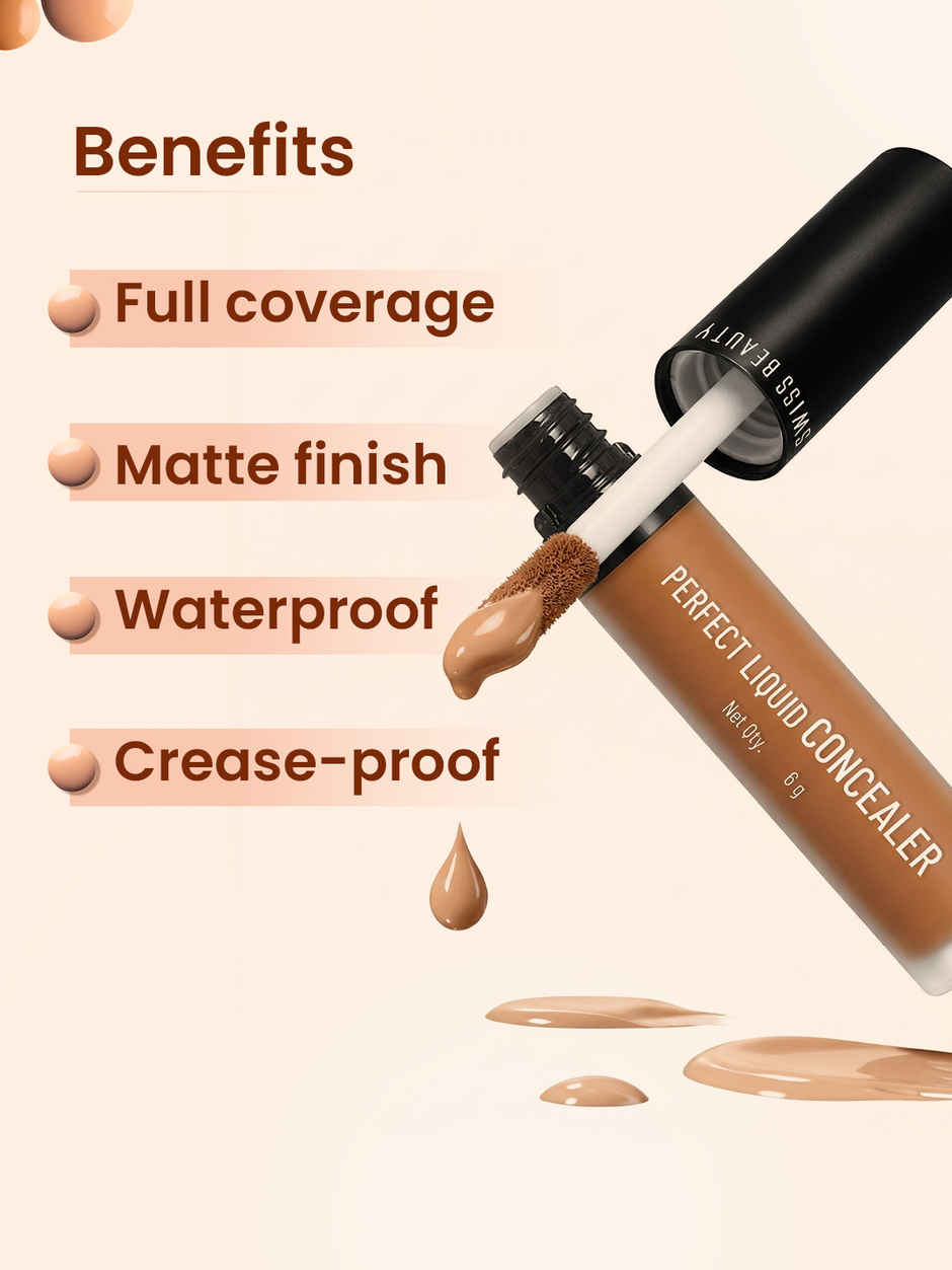 Swiss Beauty Liquid Concealer | 01 Warm Sand