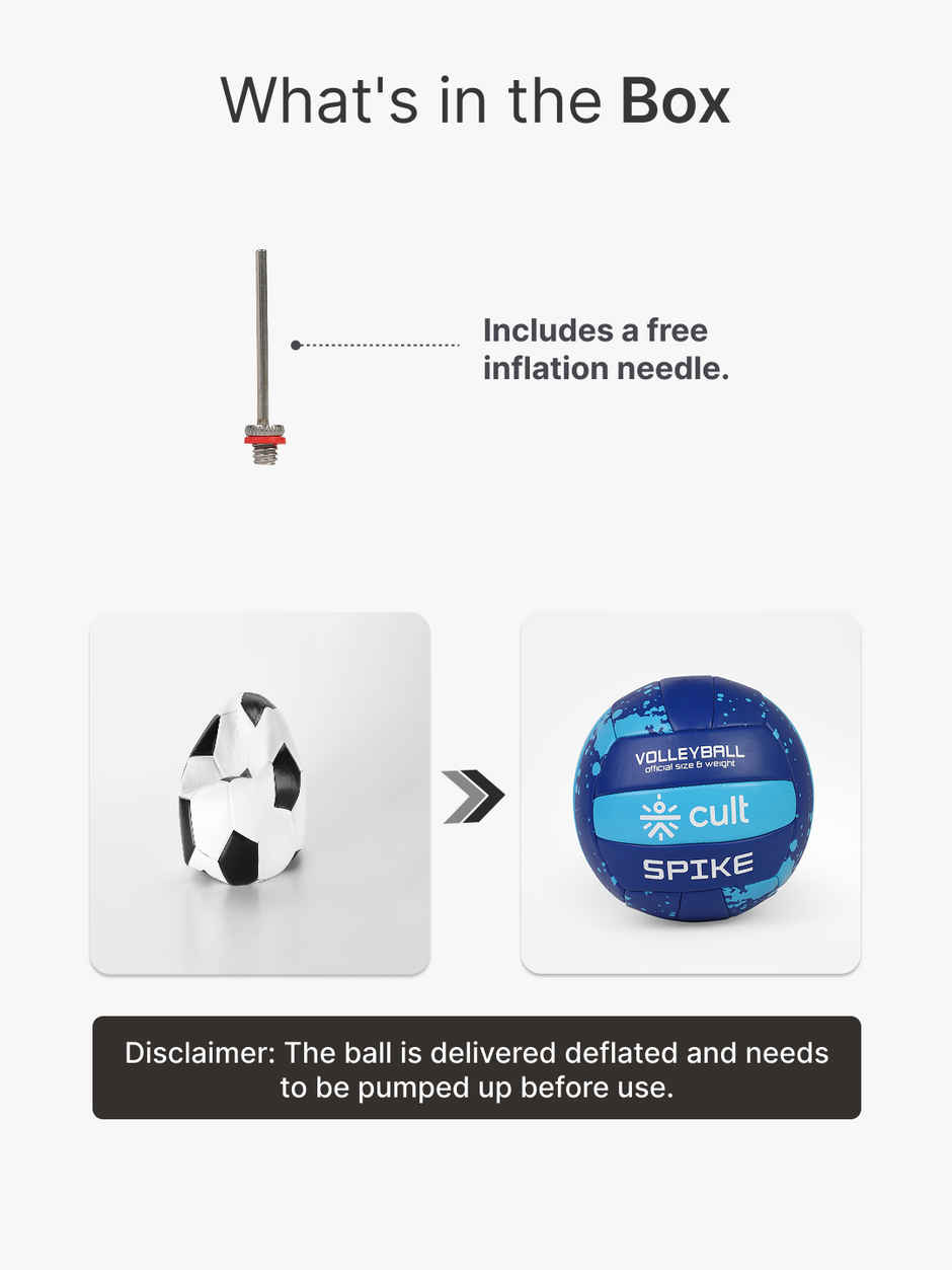 Cult Volleyball Spike Machine-Stitched | Blue