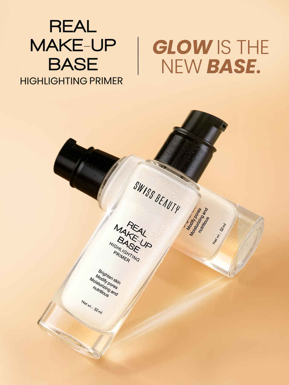 Swiss Beauty Real Make | Up Base Highlighting Primer | N03 Pink Tint