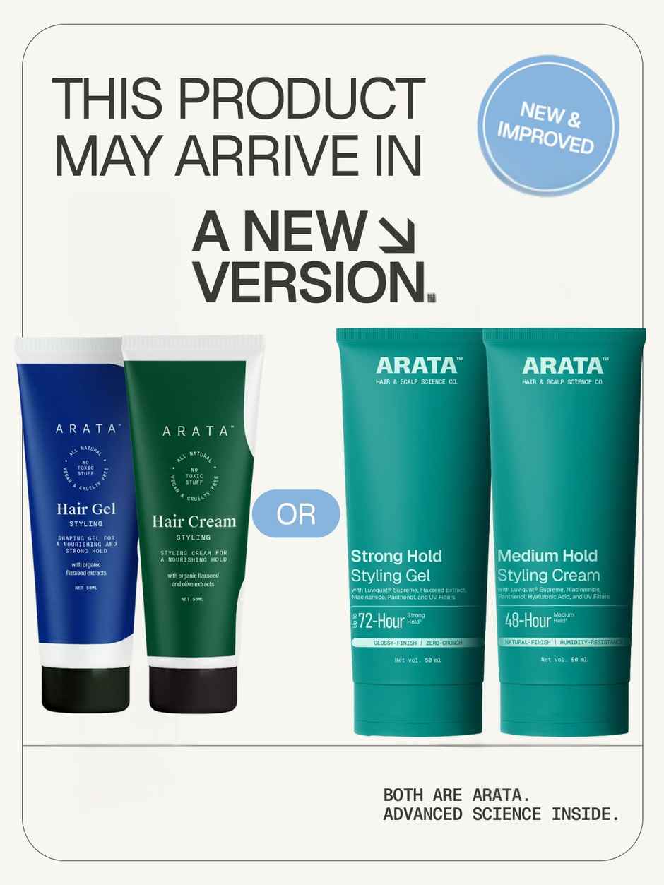 Arata Strong Hold Styling Cream & Gel Combo