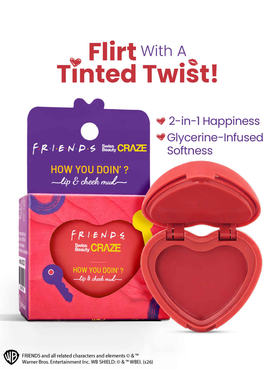 Swiss Beauty Craze How You Doin Lip Cheek Mud | 01 Playful Pink