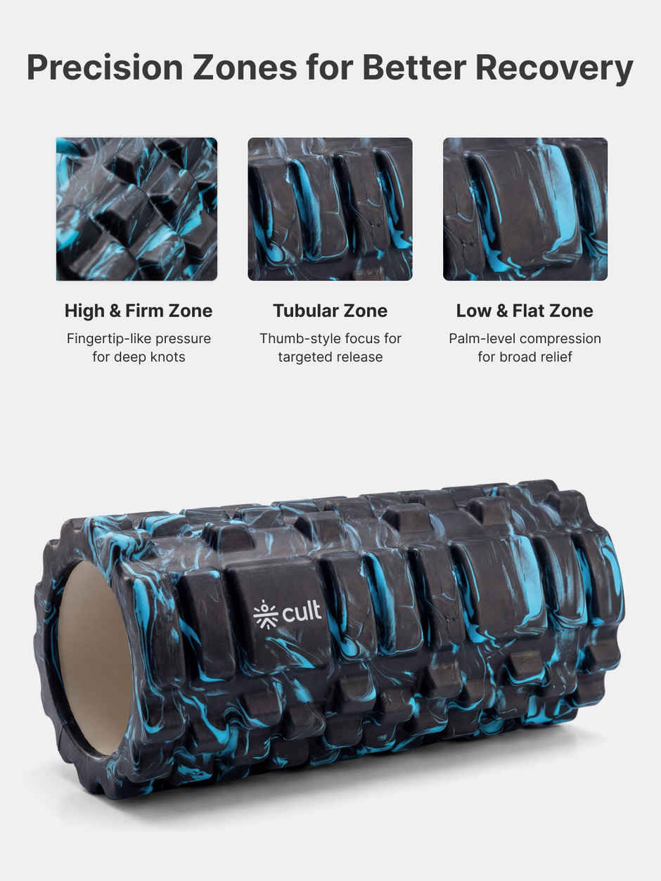 Cultfit Foam Roller | Marble Blue