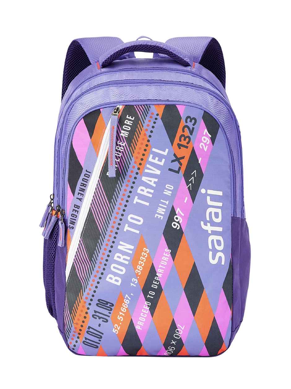Safari Flight 37L Purple School Bag For Boys And Girls