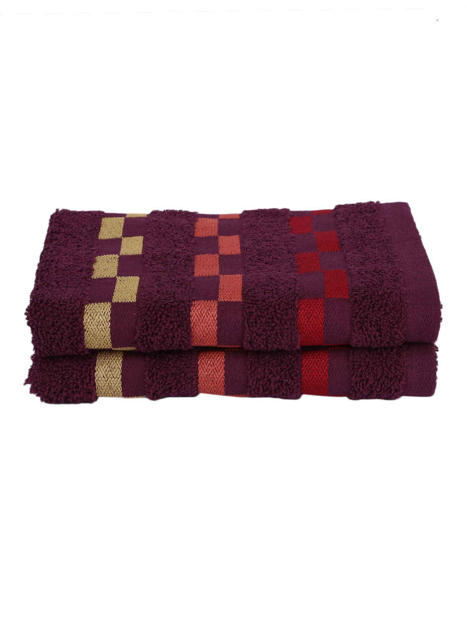 Bianca Turkish Terry Hand Towel 100% Mercerised Cotton - Wine
