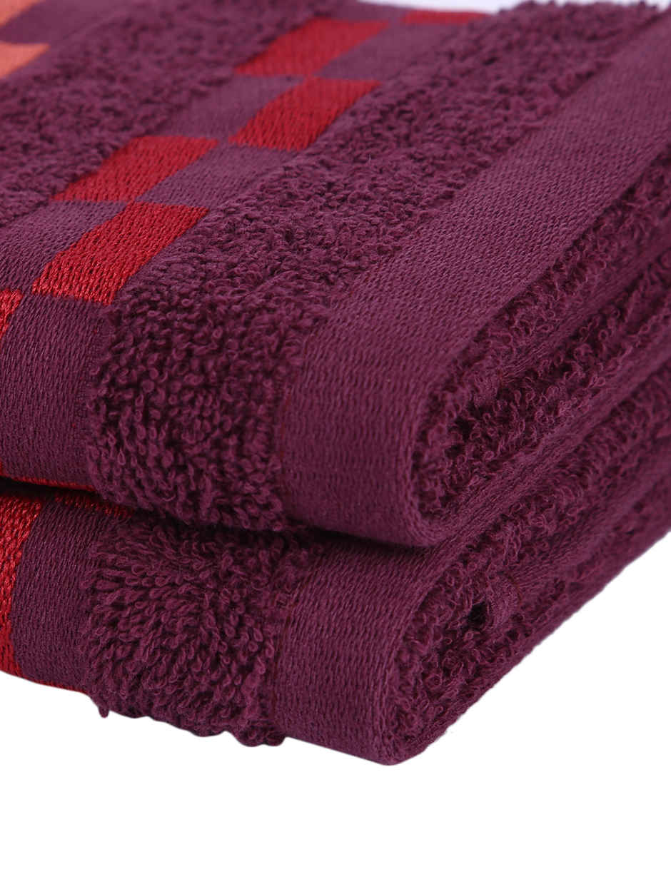 Bianca Turkish Terry Hand Towel 100% Mercerised Cotton - Wine