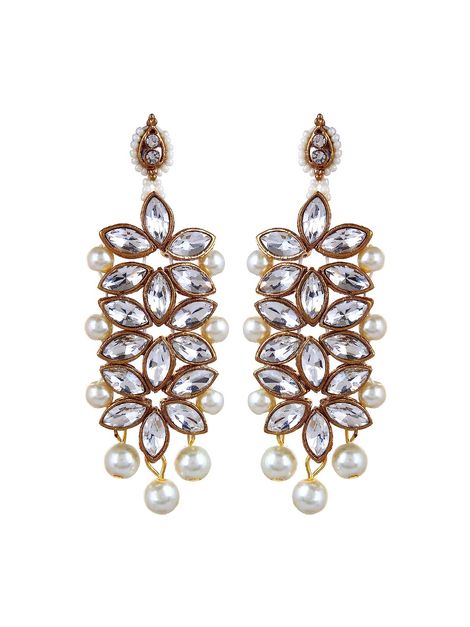 YouBella Stylish Latest Traditional Jewellery Pearl Jewellery Set for Women (YBNK - 5523)