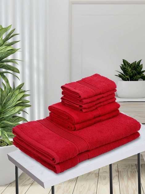 Kopa [8Pc] Quick Dry 100% Cotton Soft Terry Towel -2Pc Bath, 2Pc Hand, 4Pc Face(D'Ross) Solid-Multi