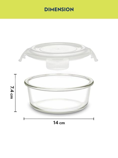 Borosil Klip N Store Vertical Lunch Box With Bag (400 ml + 400 ml)