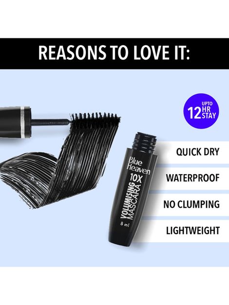 Blue Heaven 10X Volumising Mascara - Black