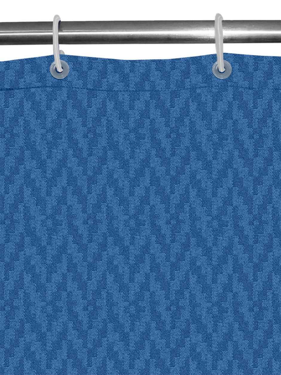 Lushomes Shower Curtain - Heavy Duty Dark Blue | Water-Resistant | 8 Eyelets | 48 x 78 inch