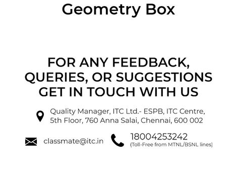 Classmate Geometry Box | Complete Geometry Set - Red