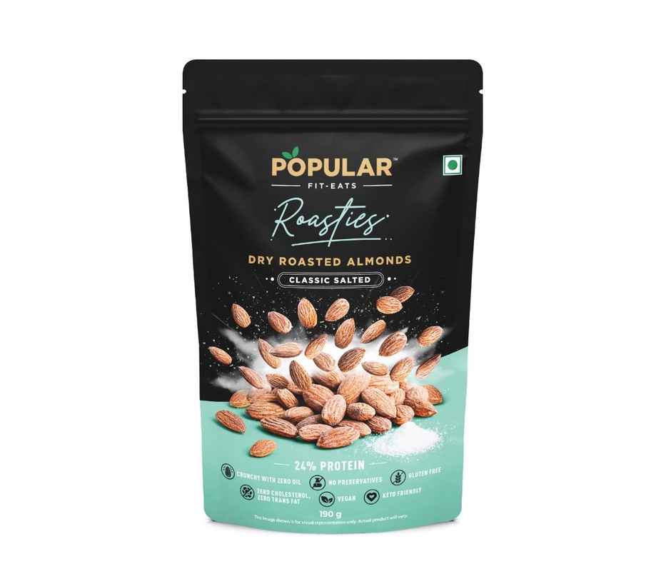 Popular Roasties Dry Roasted Almond | Classic Salted
