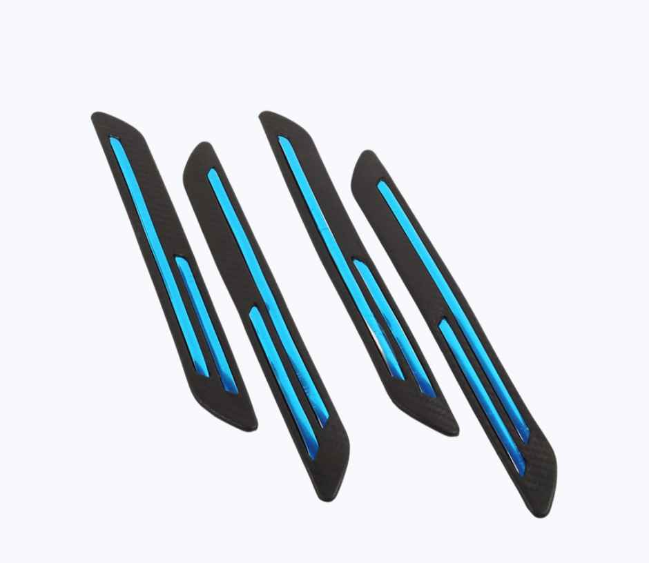 Motorzee Car Bumper Scratch Guard Strong and Durable Compatible with All Cars Carbon Style | Black