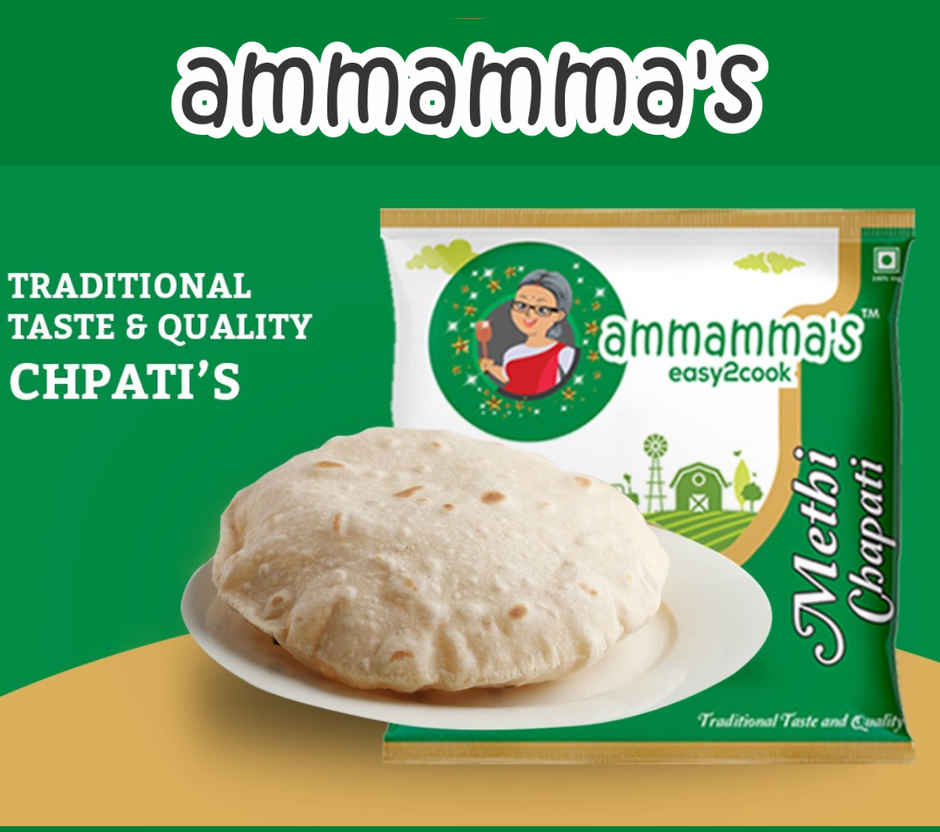 Ammamma'S Methi Chapati (10pc) & Ammamma'S Moringa Chapati (10pc) Combo