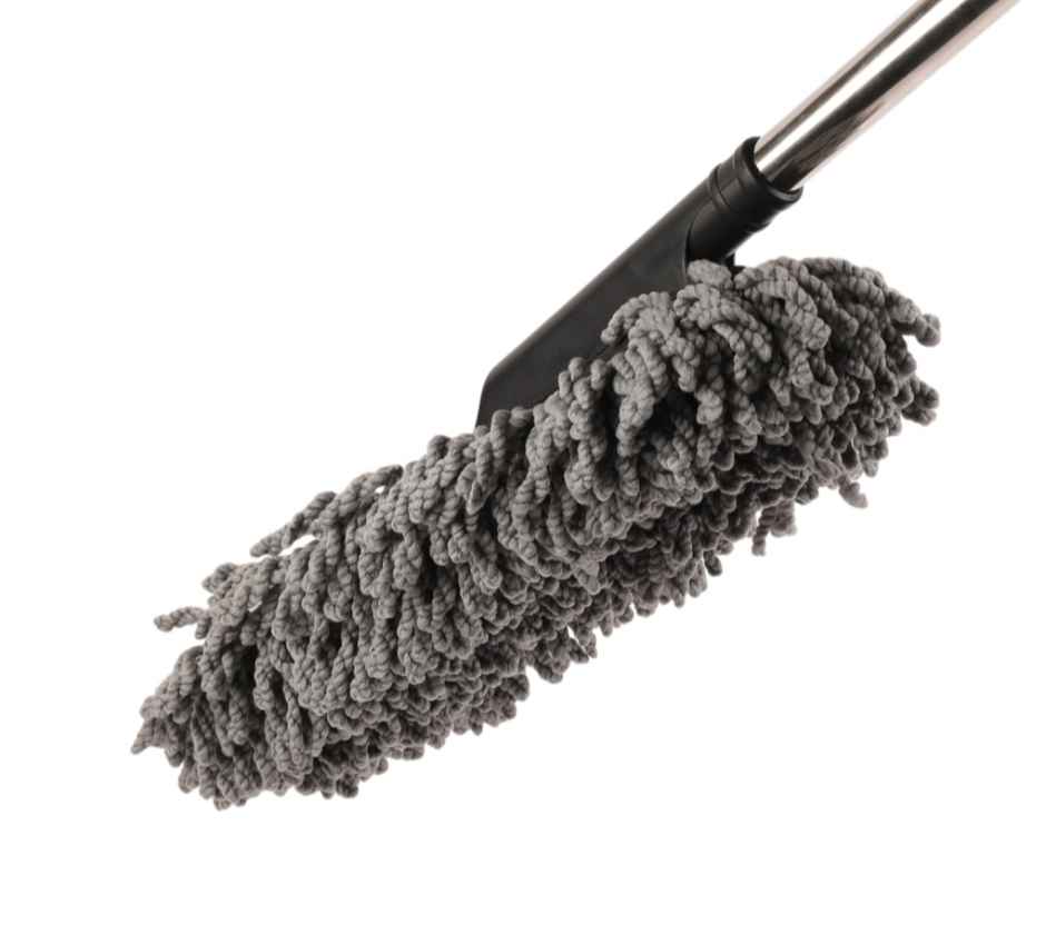 Motorzee Microfiber Car Duster Brush with Extendable Handle Wet and Dry Scratch Free