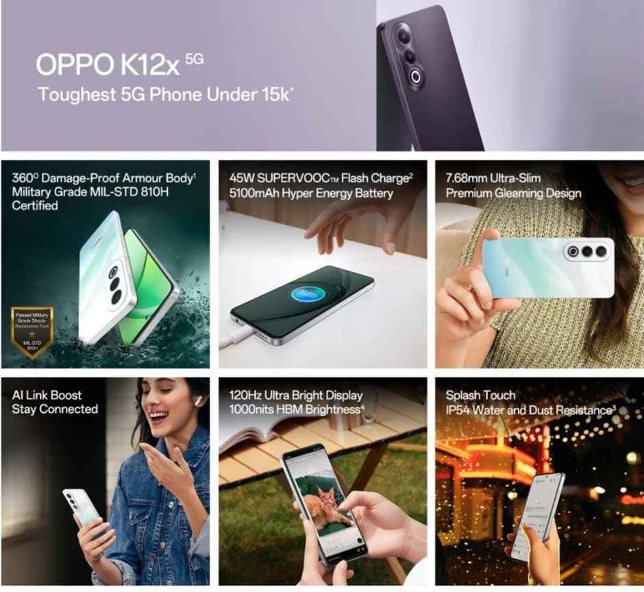Oppo K12X 5G | 6GB | 128GB | Breeze Blue