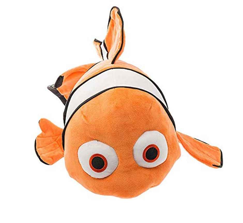 Babique Nemo Fish Toy Plush Soft Toy Cute Kids Animal Home Decor Boys/Girls -Orange (25 cm)