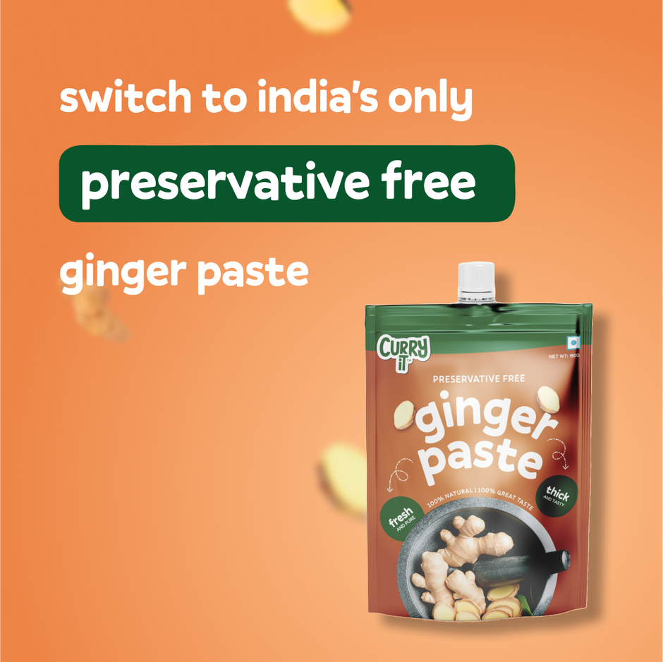 Curryit Preservative Free Ginger Paste