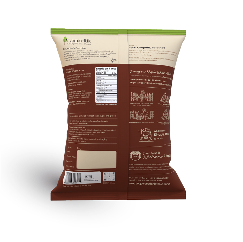 Praakritik Khapli Wheat Atta