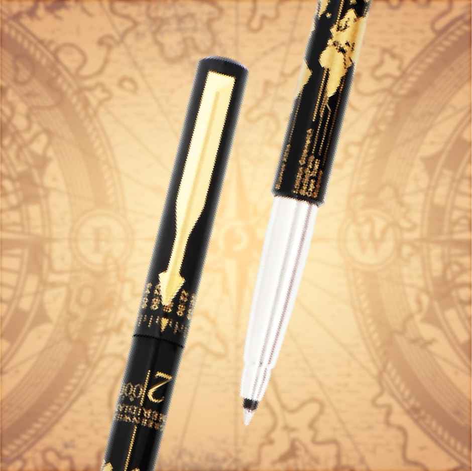 Parker Special Edition Vector Time Check Gold Trim Roller Ball Pen | Blue