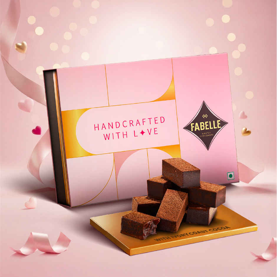 Fabelle Ganache Creamy Milk- 20 Smooth Handcrafted Chocolate Cubes Combo