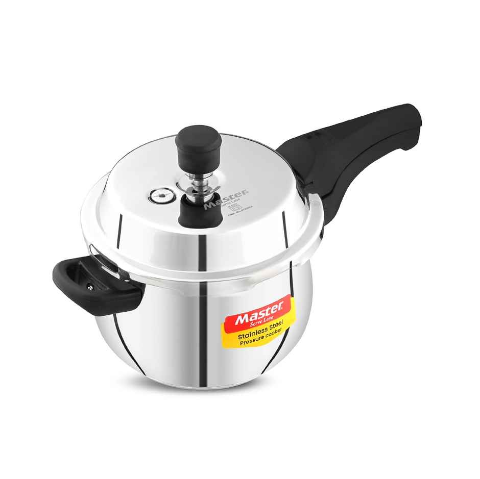 Master Nexa Stainless Steel Outer Lid Handi Pressure Cooker 3L, Gas And Induction Stove Compatible