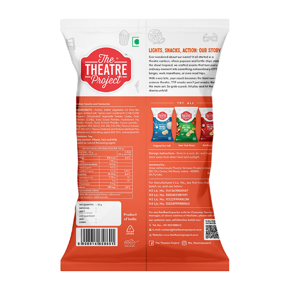 The Theatre Project Crinkle Cut-Hot & Sweet Chilli