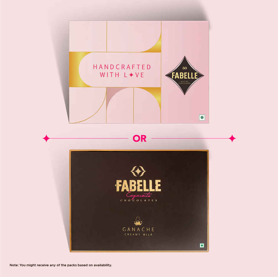Fabelle Ganache Creamy Milk- 20 Smooth Handcrafted Chocolate Cubes Combo