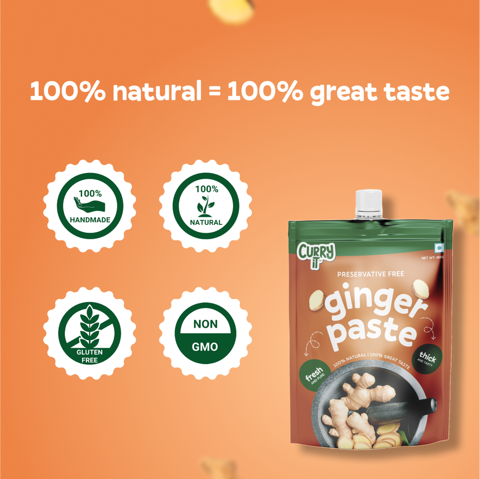 Curryit Preservative Free Ginger Paste