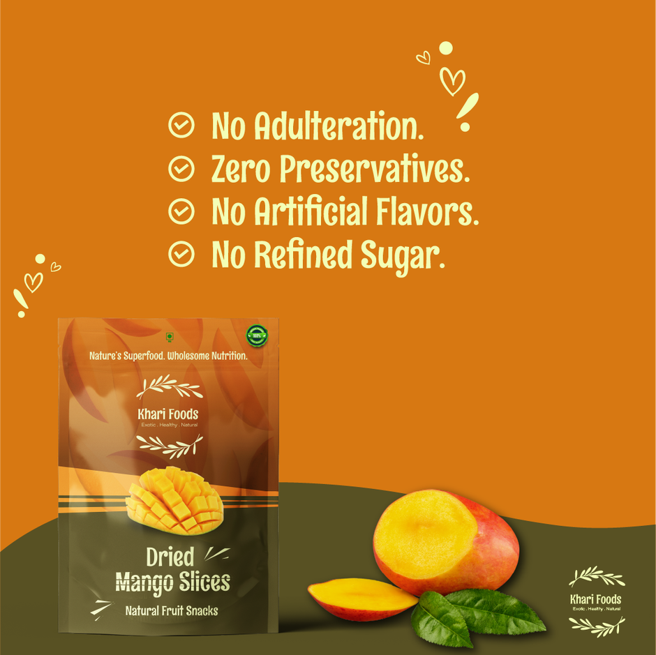 Khari Foods Premium Mango Dried Fruit | On the go Snack