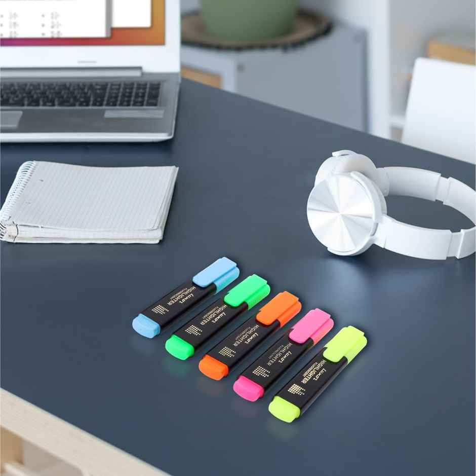 Luxor Fluorescent Highlighter | Assorted | Perfect for Professional & Student Work
