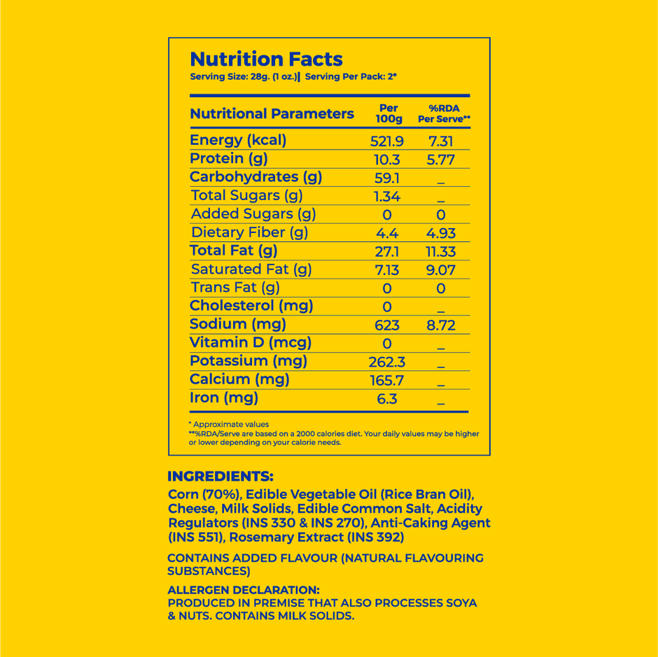 4700BC Cheese Popcorn | Jumbo Size | Zero Palm Oil | Combo