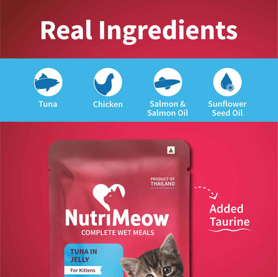 NutriMeow Tuna In Jelly Kitten Wet Food