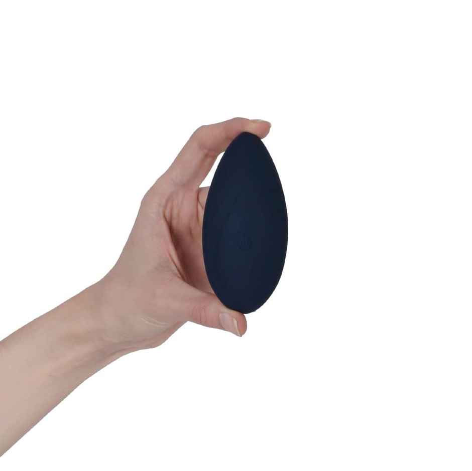 MyMuse Palm Personal Massager - 10 Speeds, Rechargeable, Waterproof (Inkpen Blue)