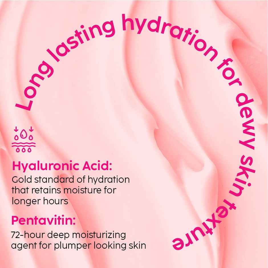 Plix Guava Glow Sunscreen SPF 50+ with UVA, UVB & Blue Light Protection enriched with Ceramides & Hyaluronic Acid