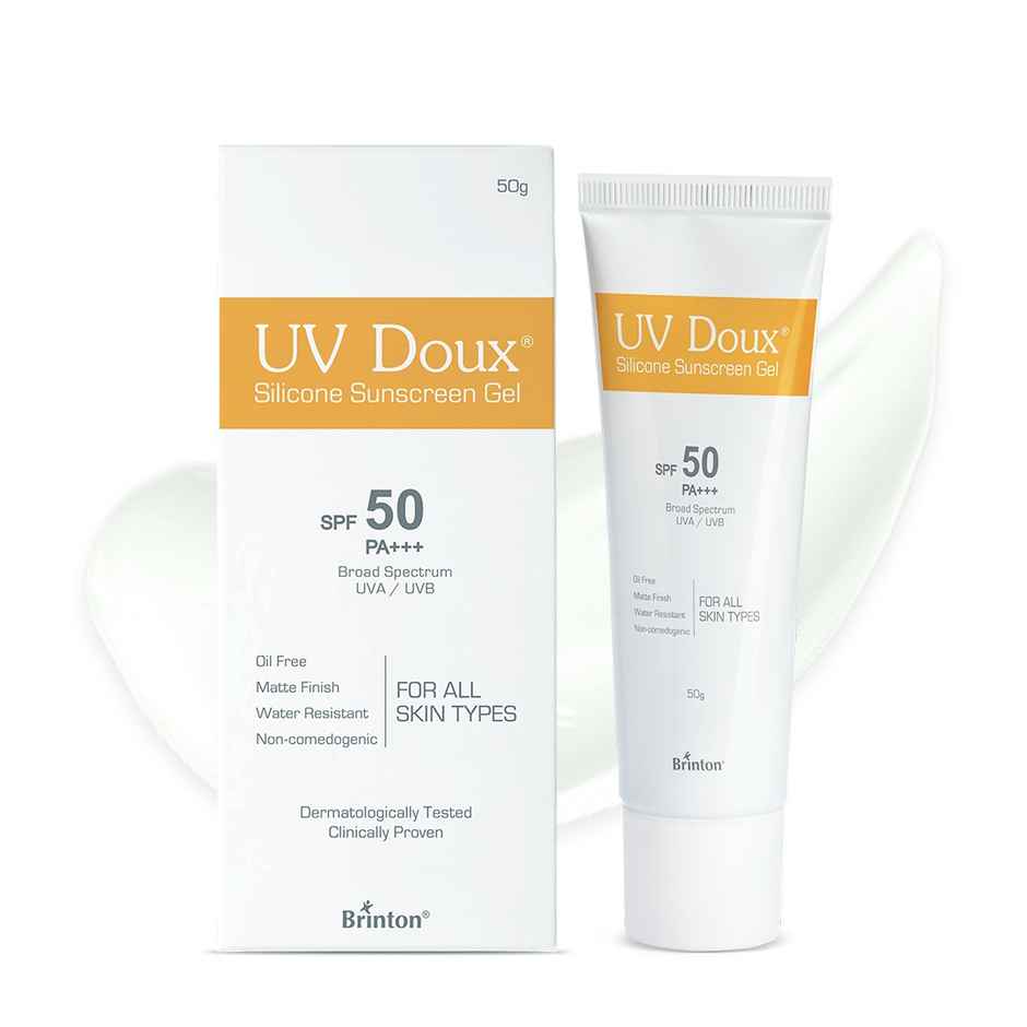 UV Doux Sunscreen Gel Spf50 Pa+++ & Uv Doux Face Cleanser Combo